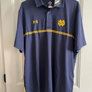 Under Armour Men's Polo in Navy and Yellow